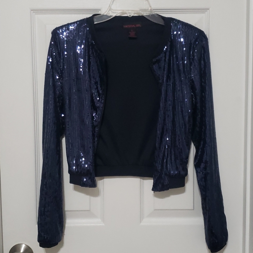 Blue Sequence Jacket - image 1